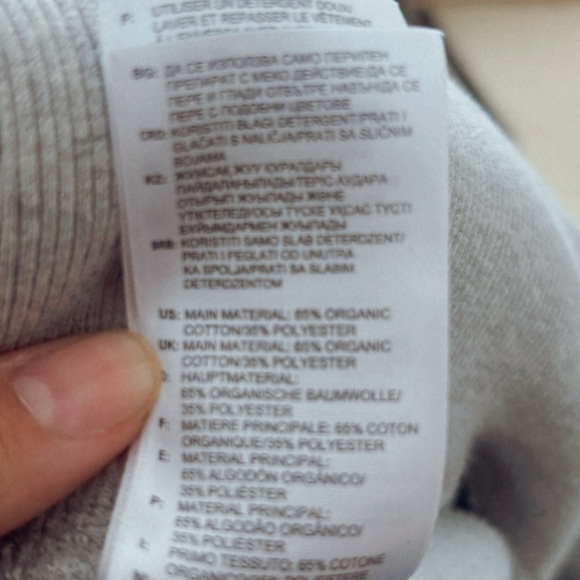 Stella McCartney x Adidas Jogger Sweatpants Gray Size large organic cotton - Picture 4 of 4